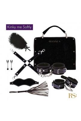 Подарочный набор для BDSM RIANNE S - Kinky Me Softly Black: 8 предметов