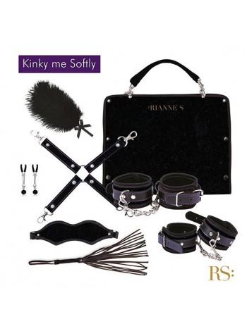 Подарочный набор для BDSM RIANNE S - Kinky Me Softly Black: 8 предметов