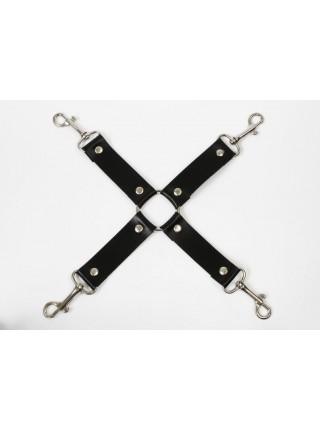 Мягкая крестовина из натуральной кожи Feral Feelings - 4 Way Connector