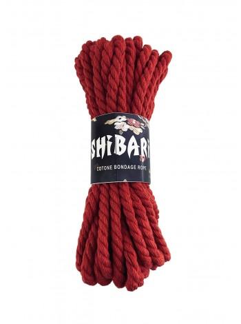 Хлопковая красная веревка для Шибари Feral Feelings Shibari Rope, 8м 