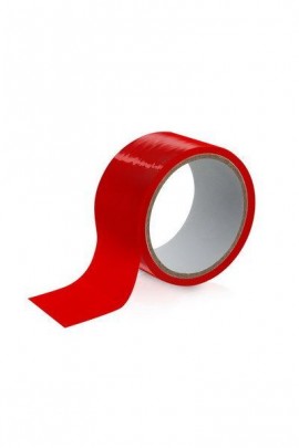 Красный скотч для бондажа Fetish Tentation 15м, не липнет к коже