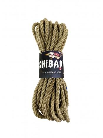 Джутовая серая веревка для Шибари Feral Feelings Shibari Rope, 8м