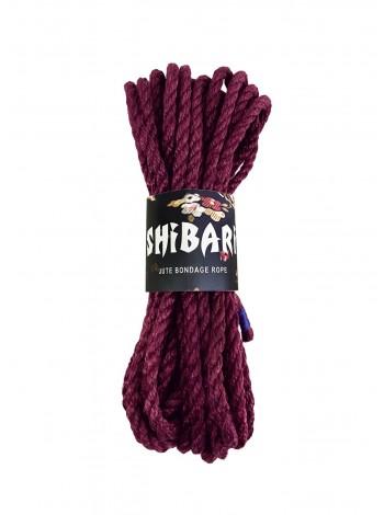 Джутова фіолетова мотузка для шібарі Feral Feelings Shibari Rope, 8м