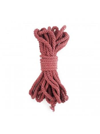 Cotton rope BDSM 8 meters, 6 mm, burgundy