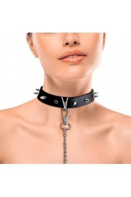 Collar with spikes and leash Art of Sex - Collar Spikes and Leash