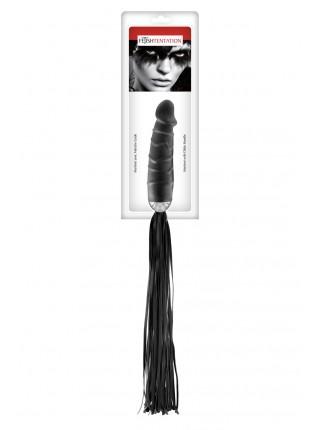 Flogger with Dildo Handle Fetish Tentation Whip With Dildo Handle