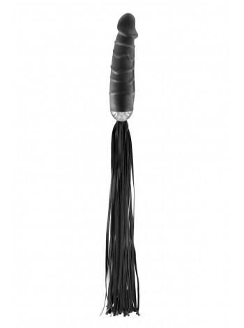 Flogger with Dildo Handle Fetish Tentation Whip With Dildo Handle
