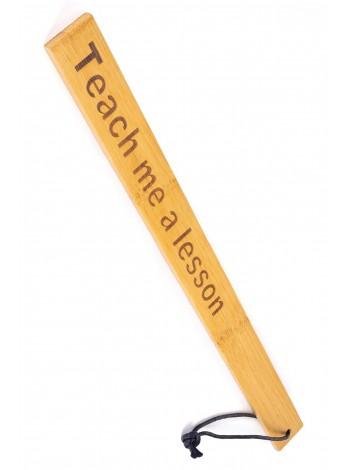 Паддл Fetish Tentation Paddle Teach me a lesson Bamboo, упакован в ПЭ пакет