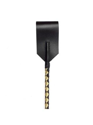 Classic stack, genuine leather 75 cm, black and gold