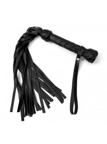 Flogger small / martinette, 30 tails x 35 cm, black