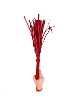 Flogger small / martinette, 30 tails x 35 cm, red
