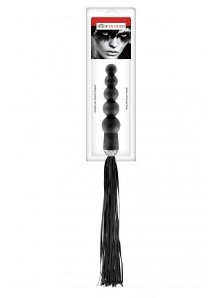 Flogger with handle - Anal beads Fetish Tentation Whip with Rosary Handle