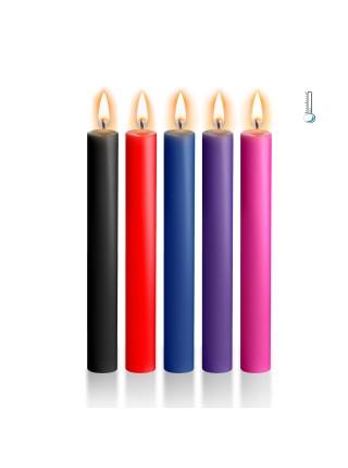 A set of wax candles Art of Sex Thin 10 cm (5 pcs), low temperature, thin