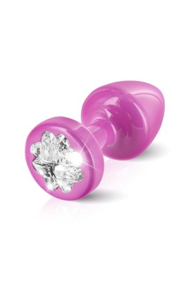 Пробка Diogol Anni R Clover Pink 25мм 4 кристали Swarovski