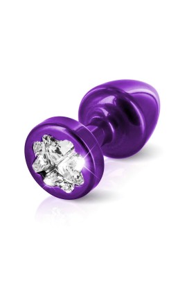 Алюминиевая пробка Diogol Anni R Clover Purple с кристаллом Swarovski