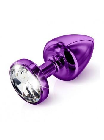 Пробка Diogol ANNI round purple 30мм з кристалом Сваровські