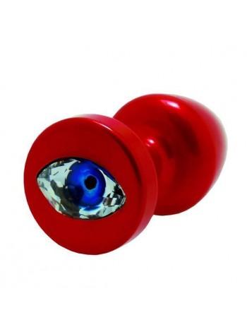 Алюмінієва пробка з кристалом Сваровські Diogol Anni R Eye Red 30мм