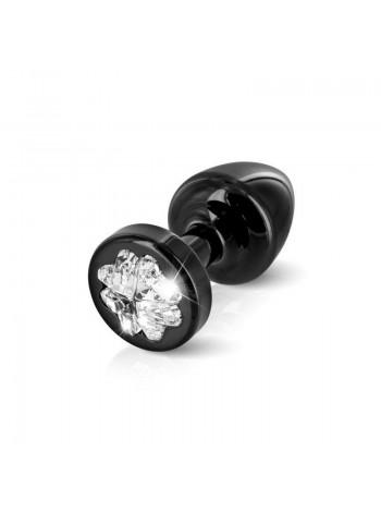 Пробка Diogol Anni R Clover Black 25мм з кристалом Swarovski