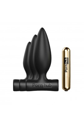 Anal plugs with vibropouls Pornhub Anal Training Kit