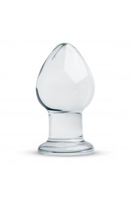 Стеклянная анальная пробка Gildo Glass Buttplug No. 26, 9х4,5 см
