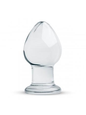Скляна анальна пробка Gildo Glass Buttplug No.26, 9х4,5 см