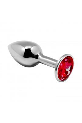 Metal butt plug with crystal Alive Mini Metal Butt Plug Red L
