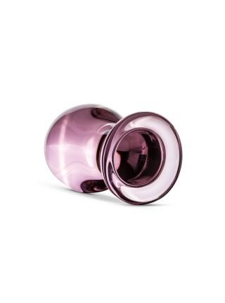 Розовая анальная пробка из стекла Gildo Pink Glass Buttplug No.27