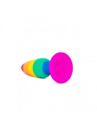 Anal plug Wooomy Hiperloo Silicone Rainbow Plug M