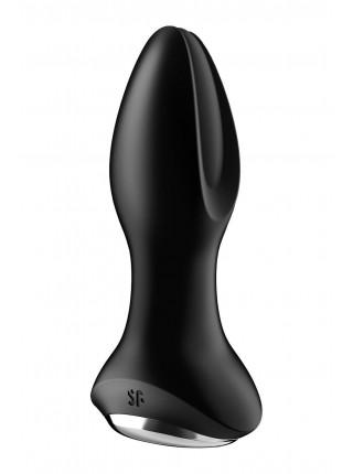 Anal Smart Vibro Proting with Pearl Massage Satisfyer Rotator Plug 2+ Black