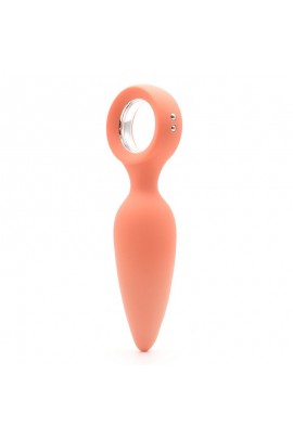 Силиконовая анальная вибропробка KissToy Orville Orange