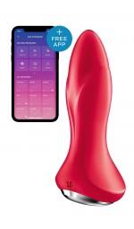 Анальная смарт вибропробка с жемчужным массажем Satisfyer Rotator Plug 1+ Red