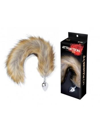 Anal Fox Tail with MAI Attraction Toys MAI Tube No. 51, Cork 7x3cm