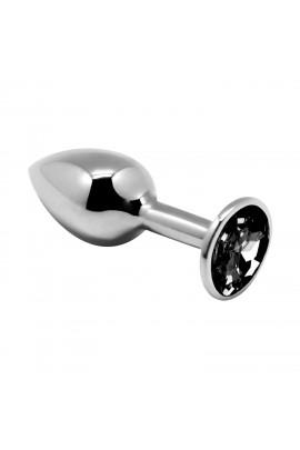 Metal anal plug with a crystal Alive Mini Metal Butt Plug Black L