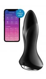 Анальная смарт вибропробка с жемчужным массажем Satisfyer Rotator Plug 1+ Black