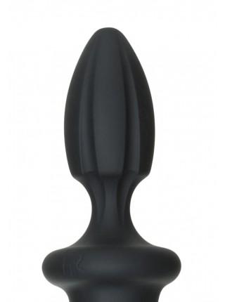 Фалоімітатор з анальною пробкою Doc Johnson Kink - Dual Density SECONDSKYN Fuck Plug - Black