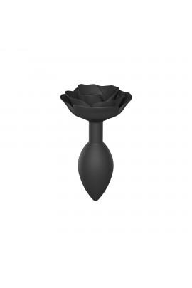 Silicone anal plug Love To Love OPEN ROSES L SIZE - BLACK ONYX