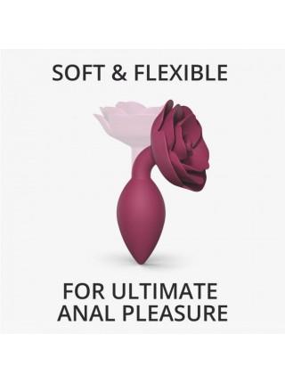 Силіконова анальна пробка Love To Love OPEN ROSES M SIZE - PLUM STAR