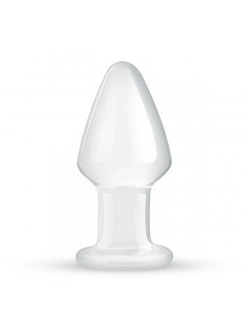 Скляна анальна пробка Gildo Glass Buttplug No.25, 9,6х4,5 см