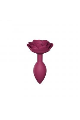 Silicone anal plug Love To Love OPEN ROSES M SIZE - PLUM STAR