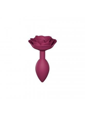 Силиконовая анальная пробка Love To Love OPEN ROSES M SIZE - PLUM STAR