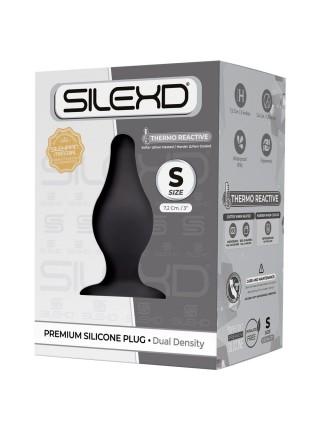 Анальная пробка SilexD (Model 2 size S) двухслойная, силикон+Silexpan, диаметр 3,4см