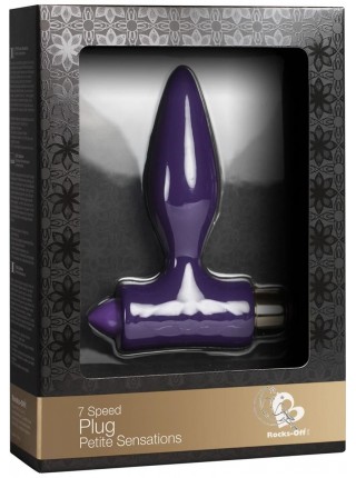 Anal Cork with Vibration Rocks Off Petite Sensations - Plug Purple