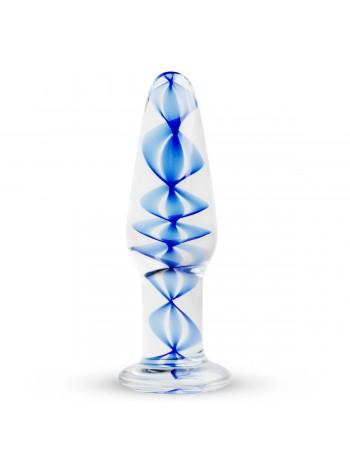 Скляна анальна пробка з внутрішньою спіраллю Gildo Glass Buttplug No. 23