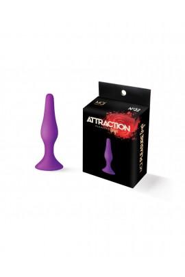 Анальная пробка на присоске MAI Attraction Toys №32 Purple, 10,5х2,5см