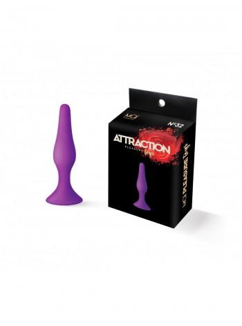Анальная пробка на присоске MAI Attraction Toys №32 Purple, 10,5х2,5см