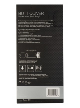 Вибростимулятор простаты Rocks Off Butt Quiver Black