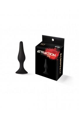 Анальная пробка на присоске MAI Attraction Toys №32 Black, 10,5х2,5см
