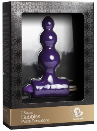 Анальный вибратор Rocks Off Petite Sensations - Bubbles Purple