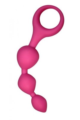 Анальные шарики Alive Triball Pink 2см