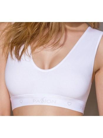 Спортивний топ із еластичної бавовни Passion PS005 TOP white, size M